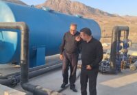 بازدید معاون استاندار و فرماندار شهرستان ویژه مرند از تصفیه‌خانه ارس به‌منظور تأمین آب شرب هرزندات و یکانات