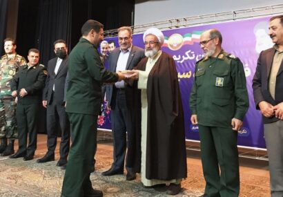 آیین تکریم و معارفه فرمانده سپاه ناحیه شهرستان ویژه مرند