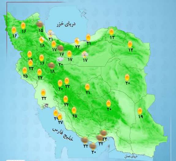 تداوم سکون هوا و افزایش غلظت آلاینده‌های جوی
