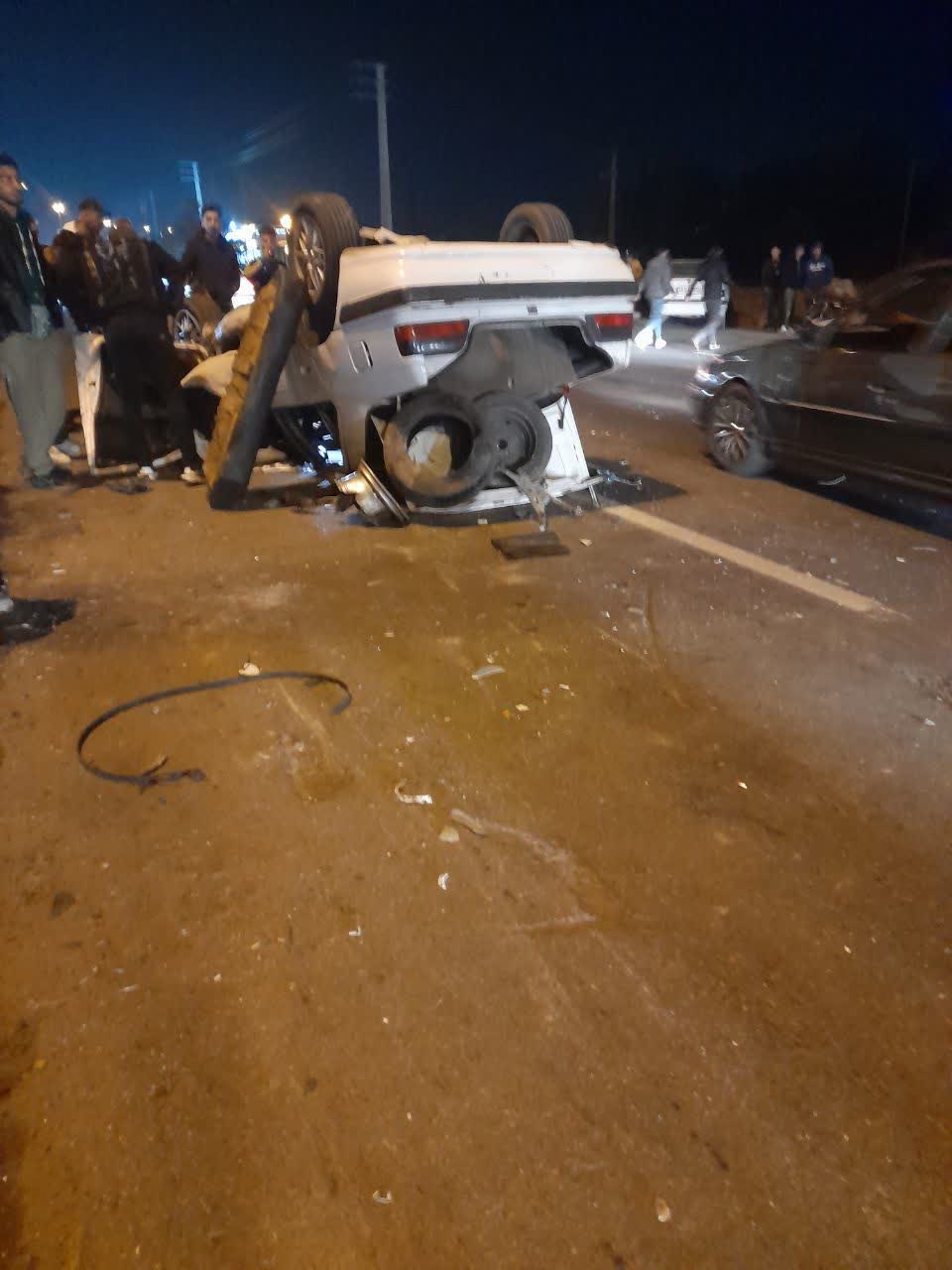 تصاویری از صحنه های تصادف در مرند