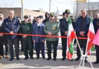 آیین افتتاح و آسفالت معبر منتهی به گلزار شهدای روستای مرکید برگزار شد