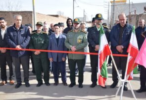 آیین افتتاح و آسفالت معبر منتهی به گلزار شهدای روستای مرکید برگزار شد