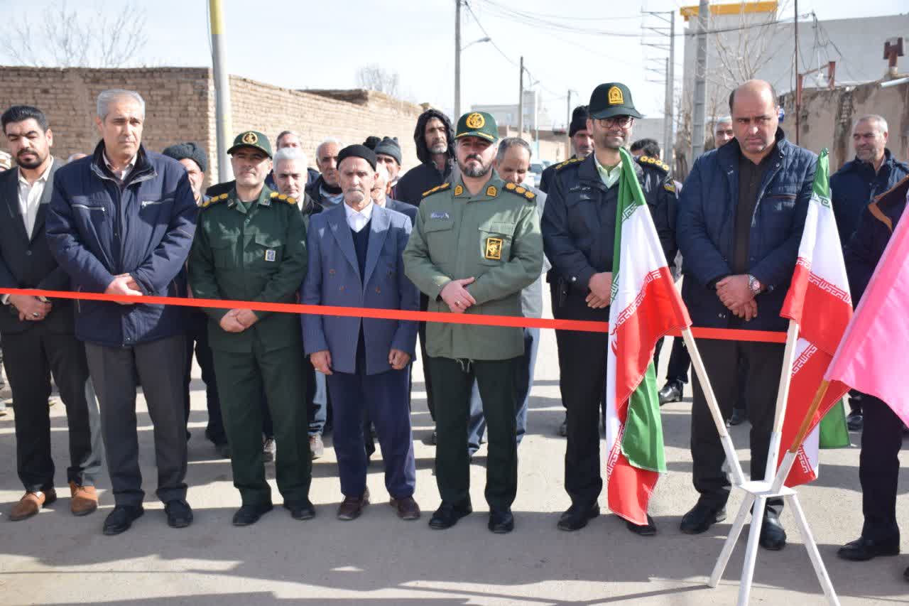 آیین افتتاح و آسفالت معبر منتهی به گلزار شهدای روستای مرکید برگزار شد