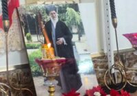 برگزاری مراسم سوگواری و میثاق بانوان با آرمان‌های امام شهید حضرت آیت‌الله خامنه‌ای(قدس سره) در حسینیه شهدای روستای گله بان