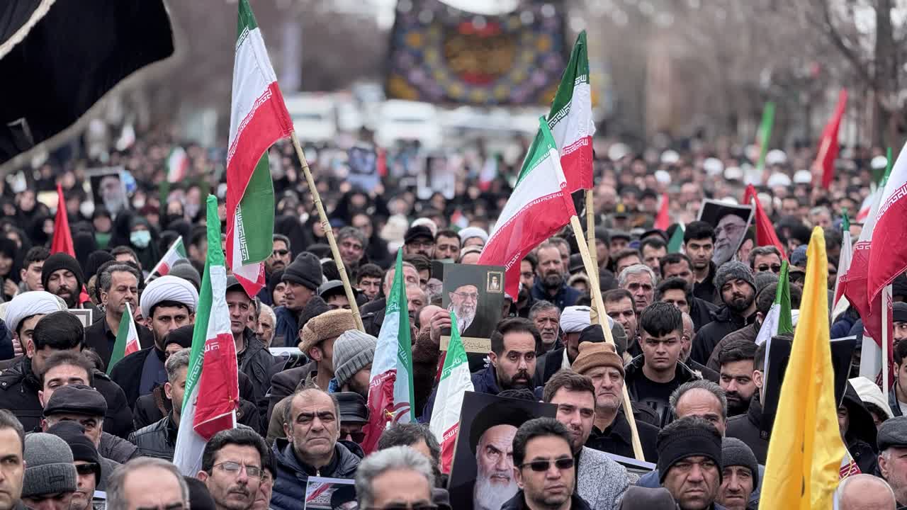 تجمع مرندی ها در محکومیت ترور و شهادت مقتدرانه رهبر معظم انقلاب اسلامی