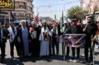 فرمانده بسیج دانشجویی و دانشگاهیان دانشگاه آزاد اسلامی مرند در مراسم وداع حضور یافتند