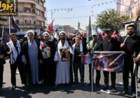 فرمانده بسیج دانشجویی و دانشگاهیان دانشگاه آزاد اسلامی مرند در مراسم وداع حضور یافتند