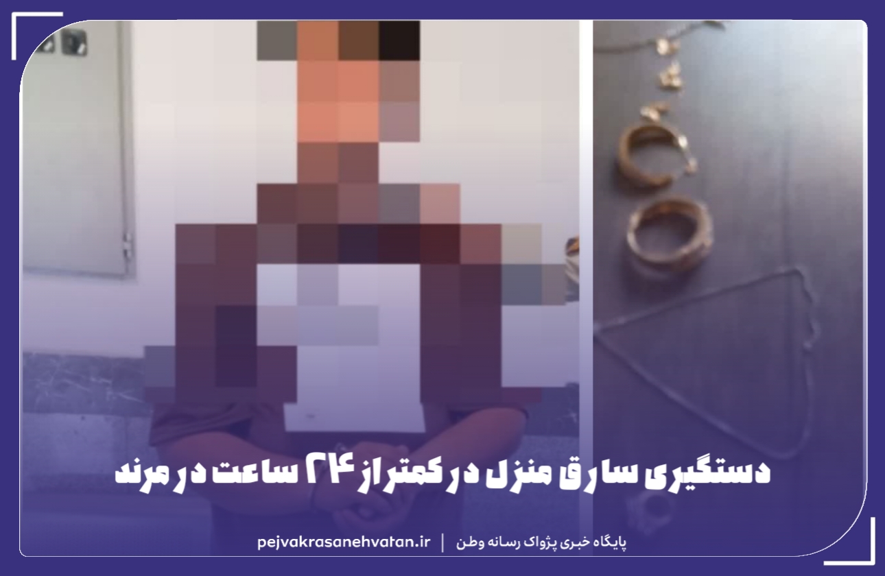 دستگیری سارق منزل در کمتر از ۲۴ ساعت در مرند